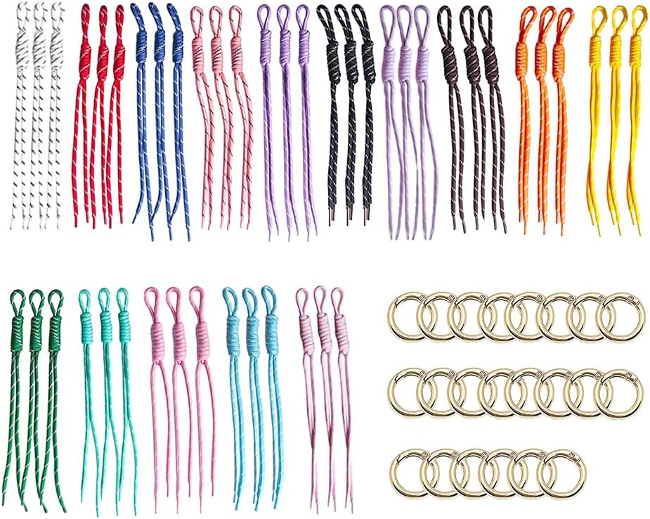 FYBownot Beading Kits 98 Pcs for Keychains Bag Clothes Charm Kit,Chunky Letter Beads 52 Pcs, Paracord 20 Pcs,Wheel Beads 26 Pcs,DIY Colorful Acrylic Loose Beads Alphabet Bead with Hole