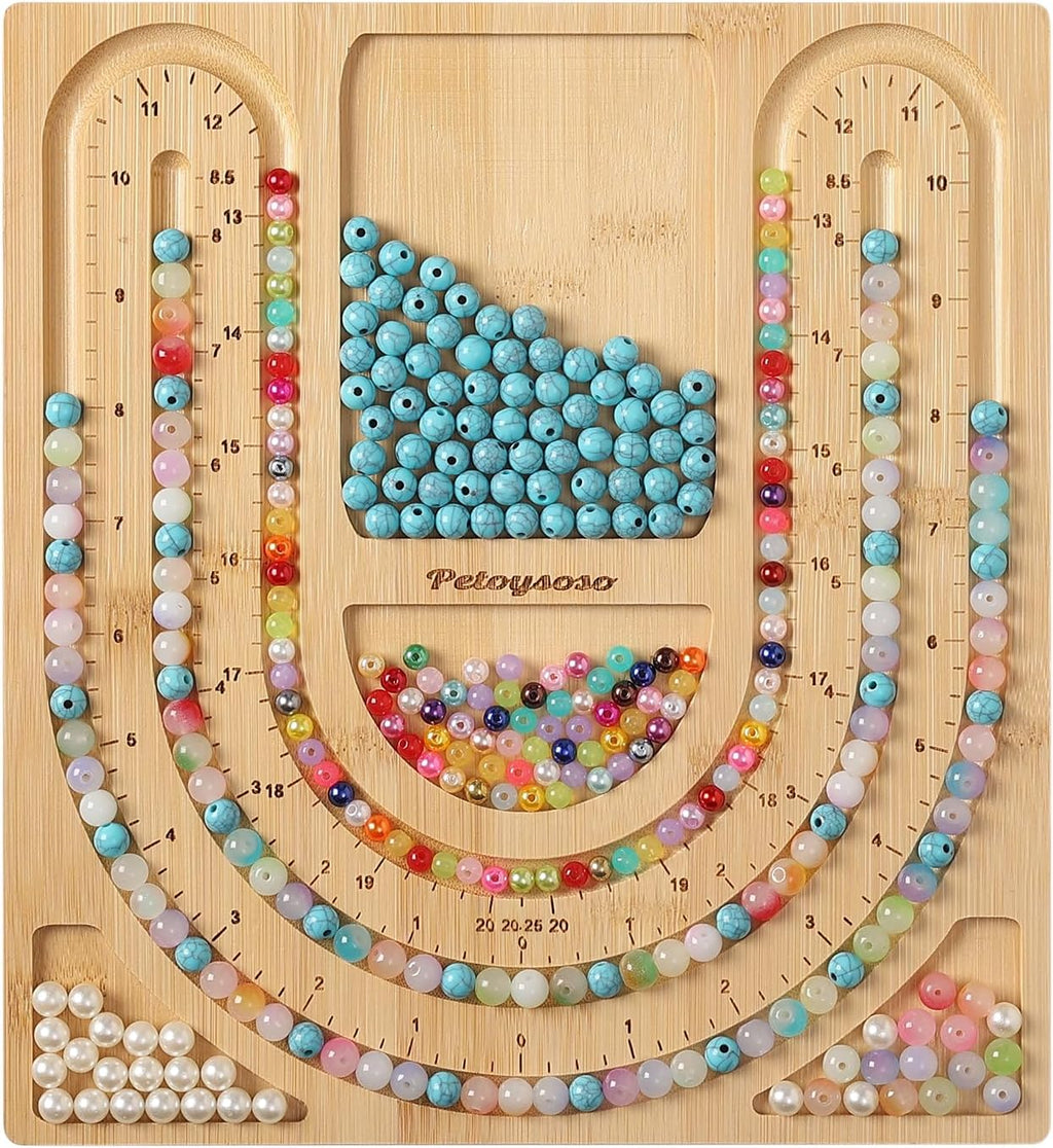 Petoysoso Bamboo Bead Board for Jewelry Making  Jewelry Making Supplies