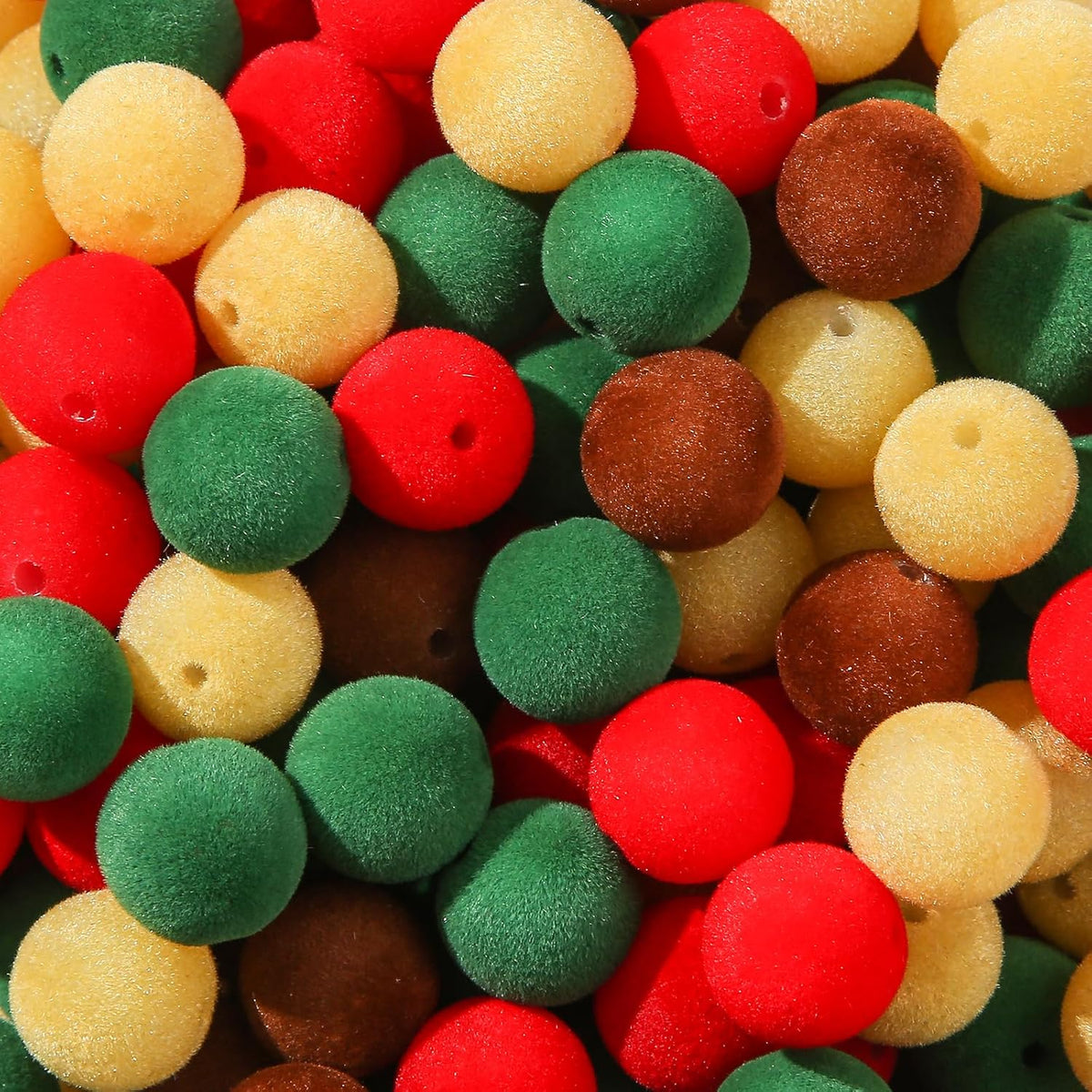 16mm Color Acrylic Beads 100pcs Cute Candy Colors Spacer Beads Loose Beads for DIY Crafting Necklace Bracelet Jewelry Making Keychain (Mix-Color)