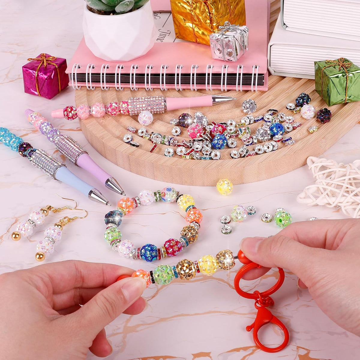 250 Pcs Beads for Pens, Focal Beads for Beadable Pens