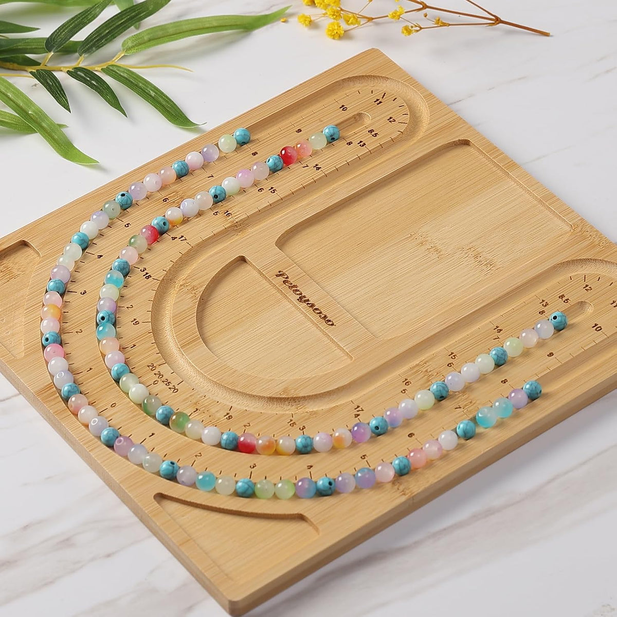 Petoysoso Bamboo Bead Board for Jewelry Making  Jewelry Making Supplies