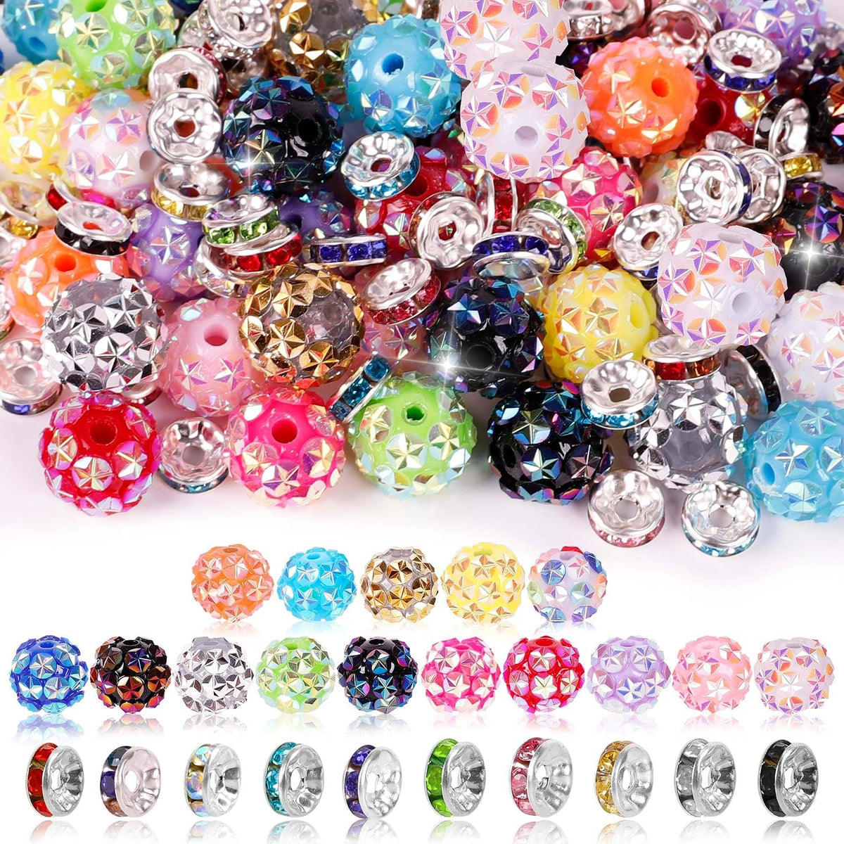 250 Pcs Beads for Pens, Focal Beads for Beadable Pens
